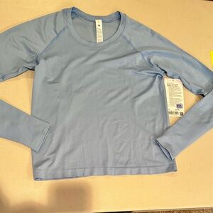 lululemon athletica swiftly tech race length Sinatra Blue LS Top SOLD OUT